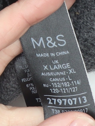 Marks and Spencer Women Grey Sequin Christmas Pullover Jumper XL