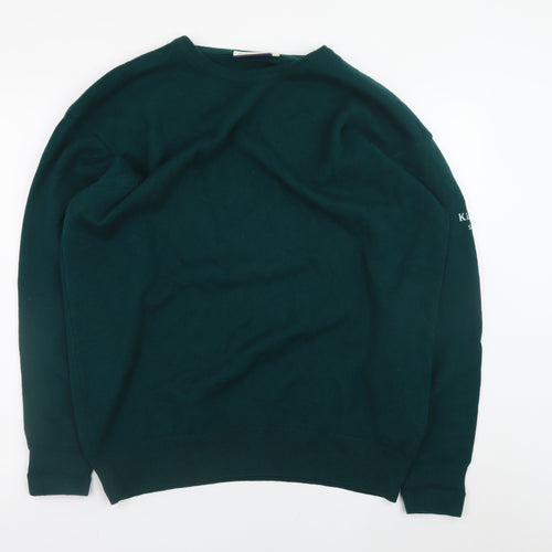 Glenmuir Men’s Green Cotton Crew Neck Golf Jumper XL