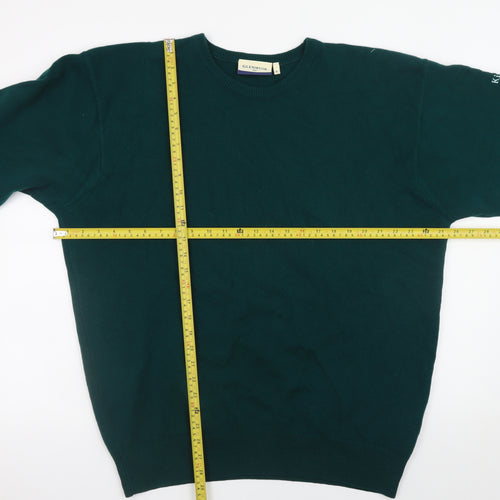Glenmuir Men’s Green Cotton Crew Neck Golf Jumper XL