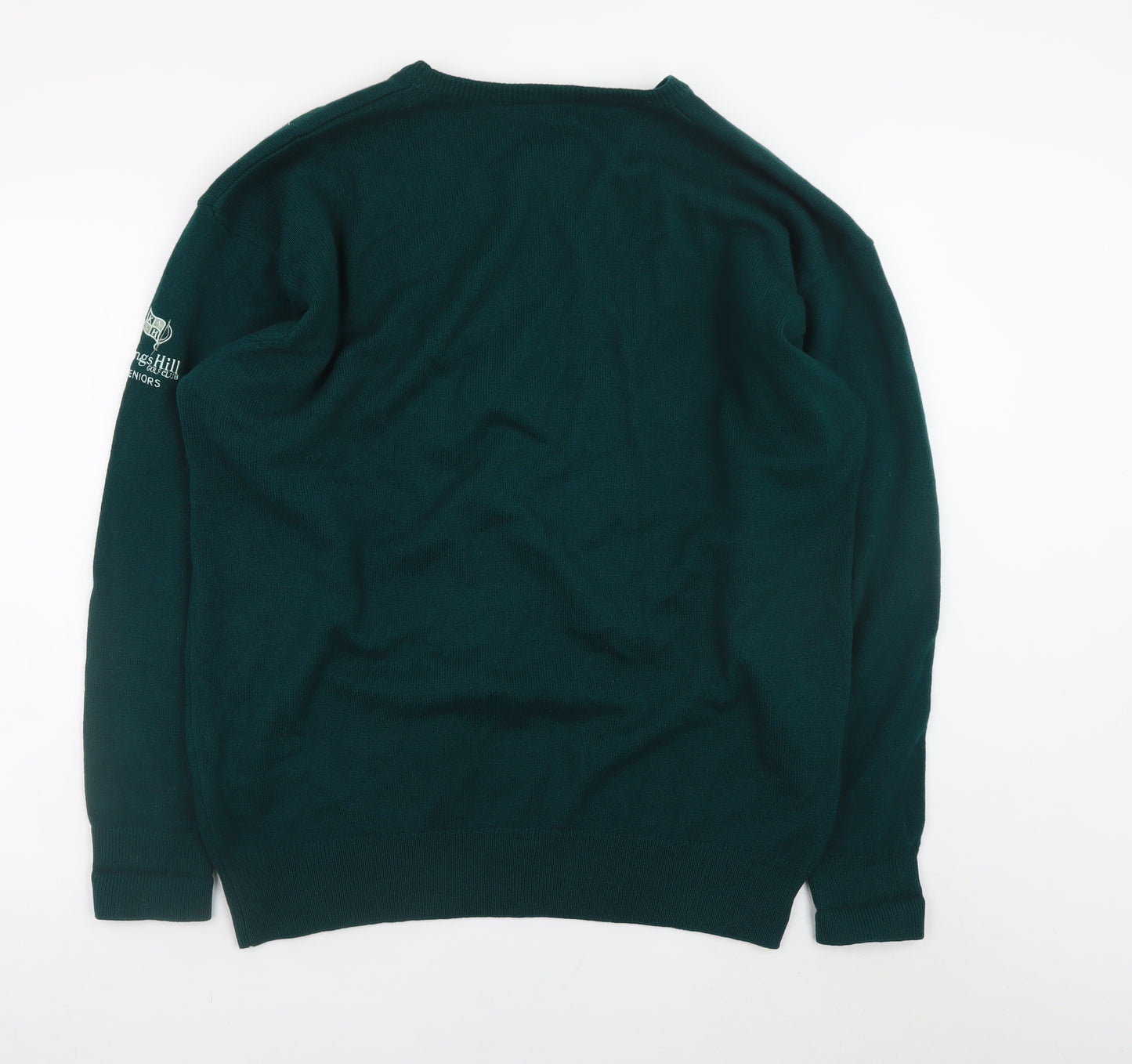Glenmuir Men’s Green Cotton Crew Neck Golf Jumper XL