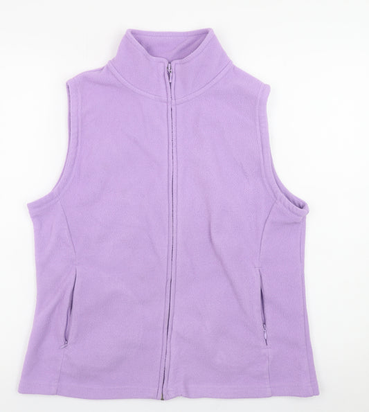 ISLE Essentials Women’s Purple Fleece Waistcoat Bodywarmer Size 14