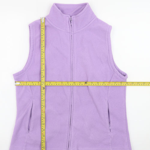 ISLE Essentials Women’s Purple Fleece Waistcoat Bodywarmer Size 14