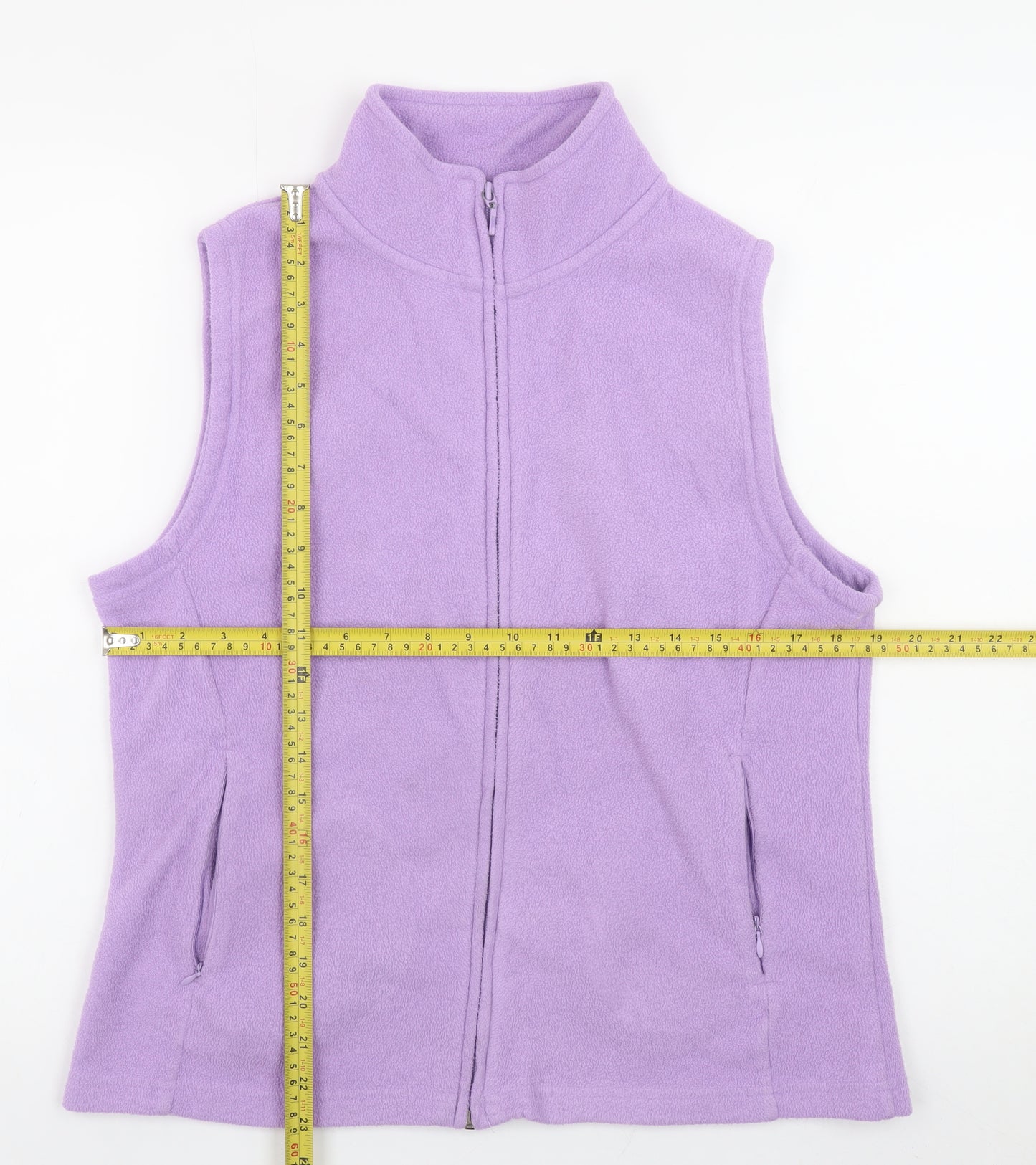 ISLE Essentials Women’s Purple Fleece Waistcoat Bodywarmer Size 14