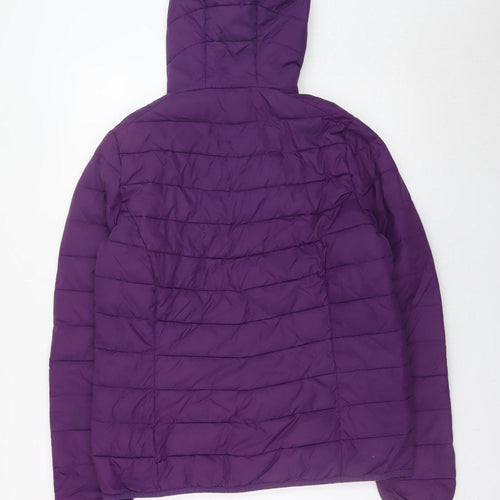 Freedom Trail Women's Purple Hooded Puffer Jacket Size 12