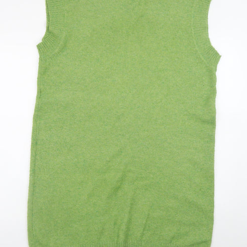 Y.A.S Women’s Green Knit Sleeveless V-Neck Slip Dress Size L