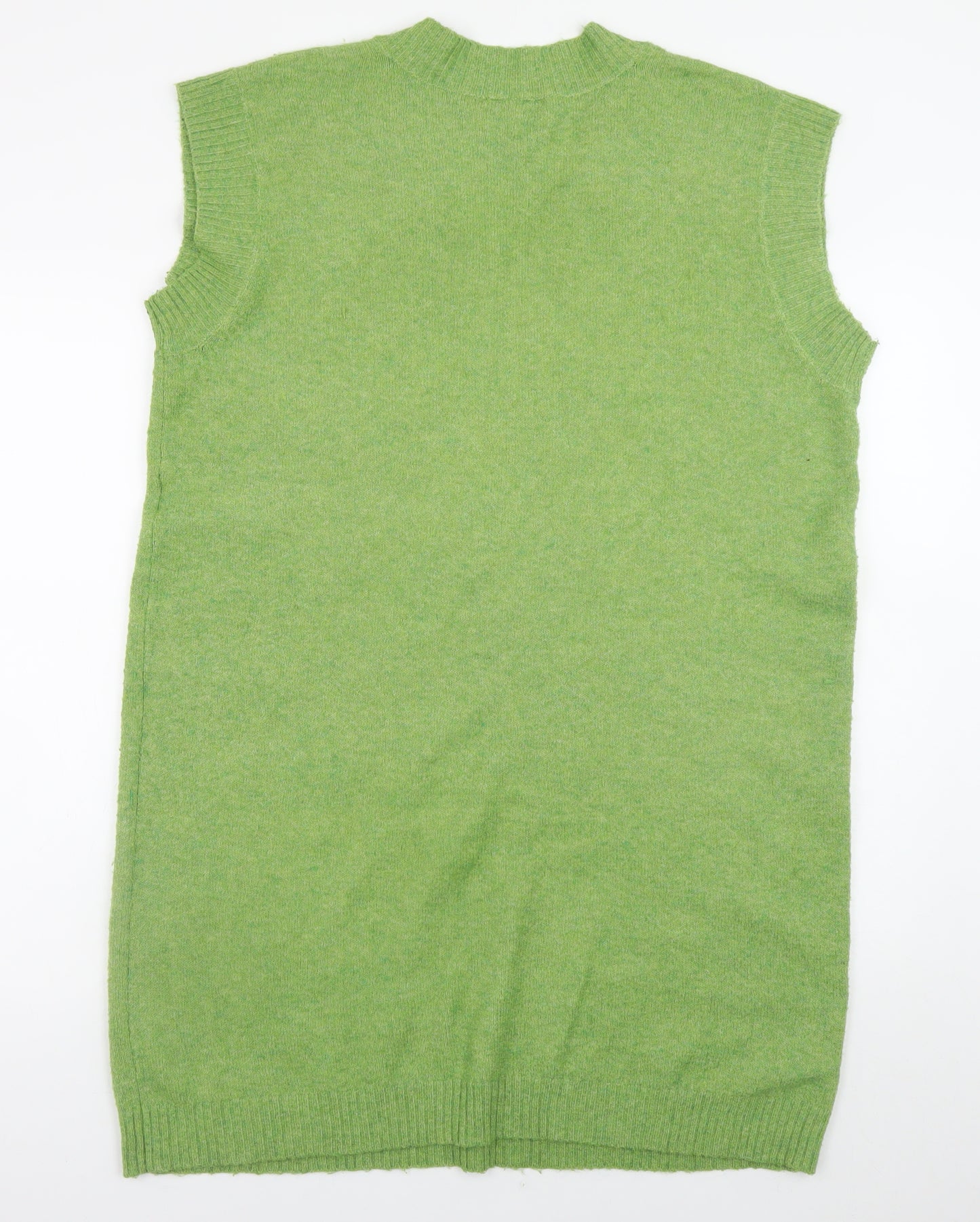 Y.A.S Women’s Green Knit Sleeveless V-Neck Slip Dress Size L