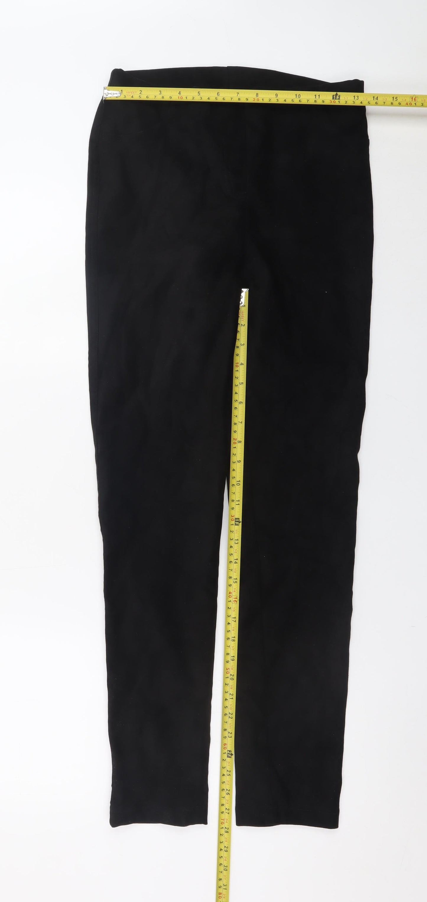 Roman Women Black Size 12 Slim Fit Stretch Leggings