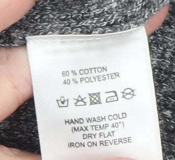 Maison Cinqcent Men's Grey Cotton Knit Pullover Jumper L