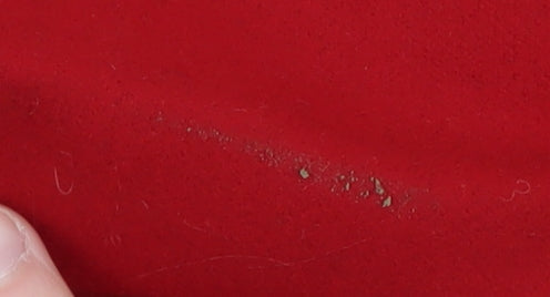 M&Co Womens Red Buttoned Pea Coat Size 14 Classic Mid-Length