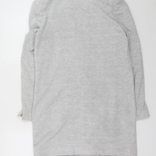 Vero Moda Women Grey Mid-Length Blazer Jacket Size 10