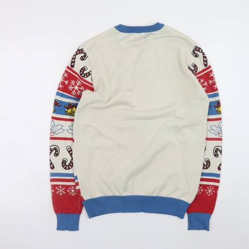 The Simpsons Men's Multicoloured S Christmas Ski Jumper Pullover