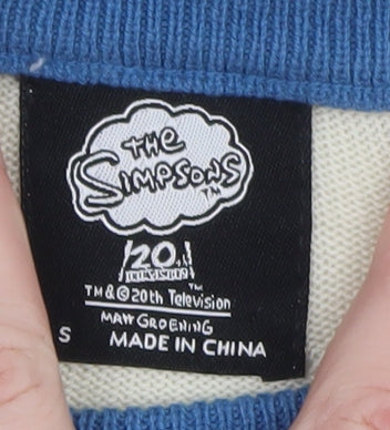 The Simpsons Men's Multicoloured S Christmas Ski Jumper Pullover