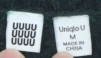 Uniqlo Men Green Mohair Wool Crew Neck Pullover Jumper M