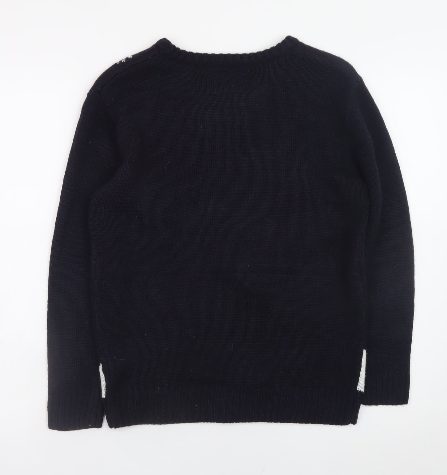 Atmosphere Women's Blue XS Christmas Snowman Knit Jumper