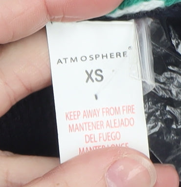 Atmosphere Women's Blue XS Christmas Snowman Knit Jumper