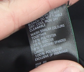 Marks and Spencer Womens Black Sleeveless Button Blouse Size 8