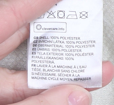 H&M Men’s Ivory Fleece Full Zip Jacket Size S Regular Fit