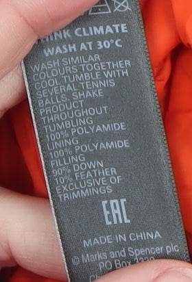 Marks and Spencer Women’s Orange Down Puffer Gilet Size 14