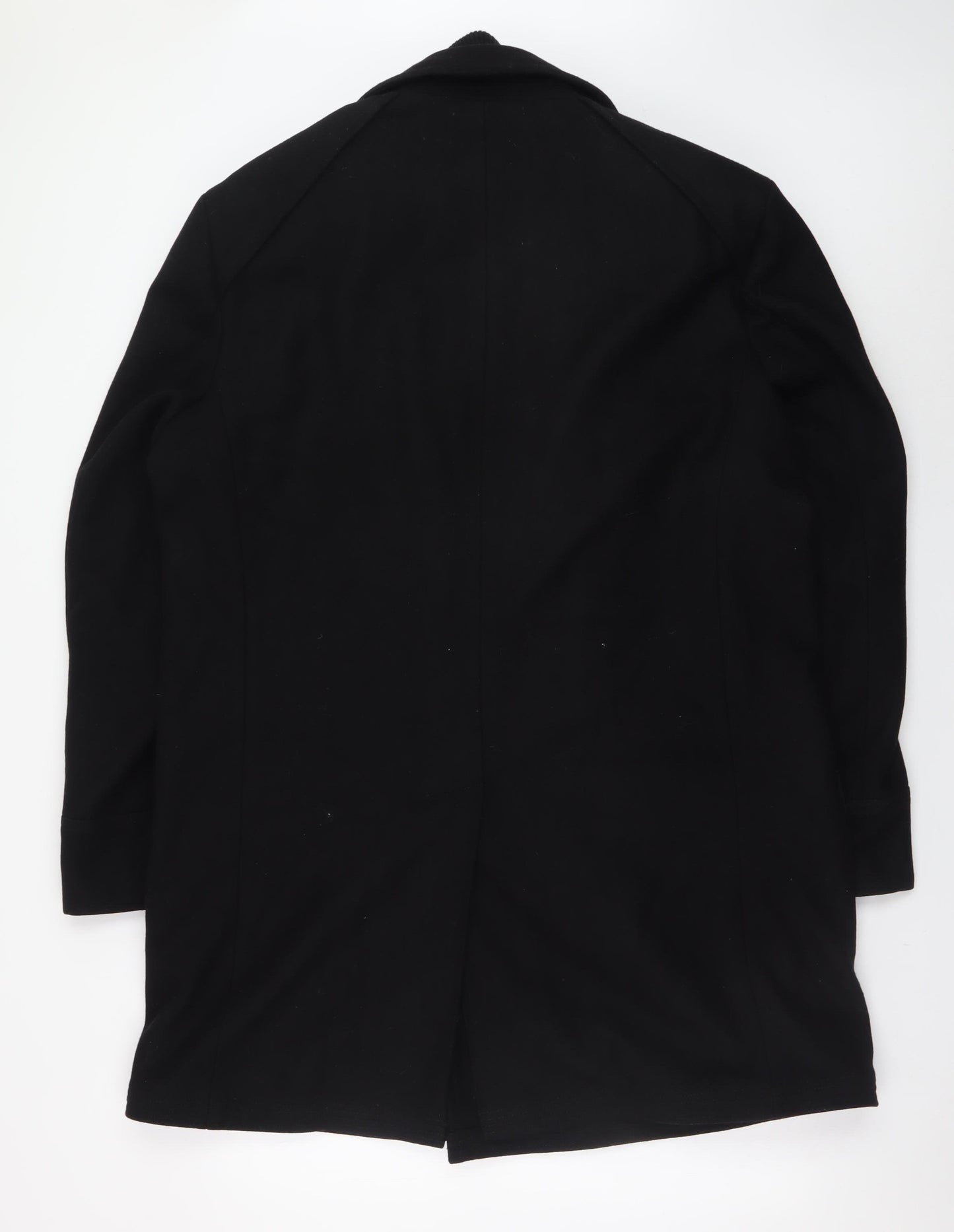 Austin Reed Men’s Black Wool Blend Double-Breasted Pea Coat XL