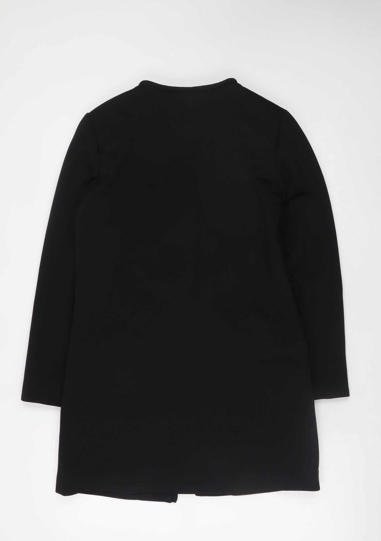 H&M Women’s Black Mid-Length Regular Fit Coat Size 8