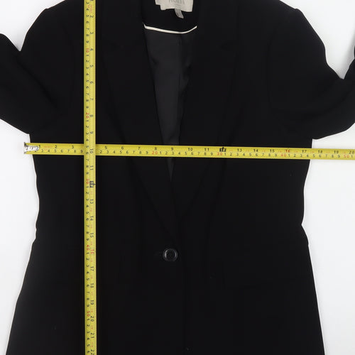Hobbs Women’s Black Polyester Blazer UK 10 Classic Work Jacket