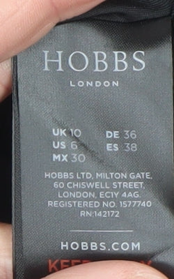 Hobbs Women’s Black Polyester Blazer UK 10 Classic Work Jacket