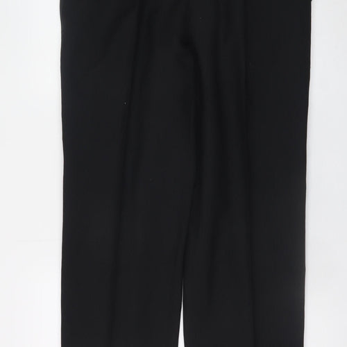 Drescott Men's Black 36in Classic Fit Pleated Dress Pants
