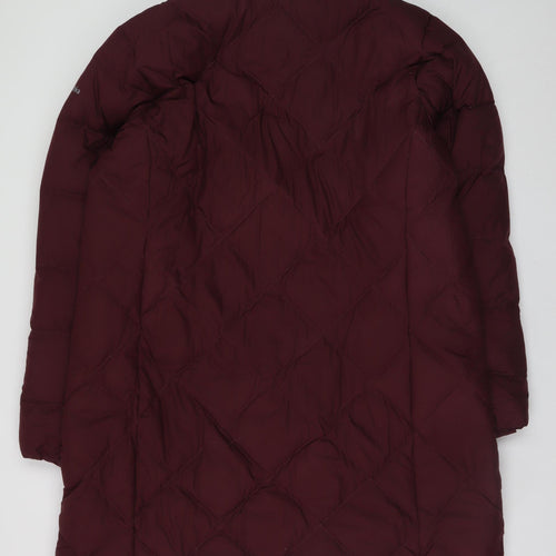Columbia Women's Red 2XL Long Quilted Puffer Coat