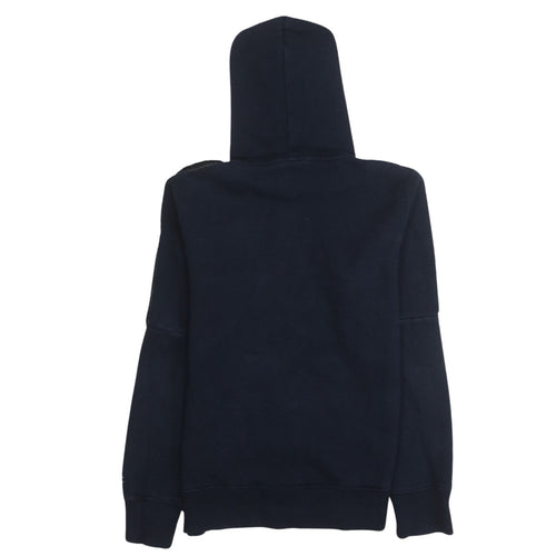 Champion Men's Blue Pullover Hoodie Medium Logo Fleece Sweatshirt