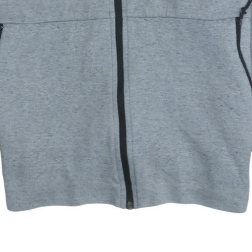 Adidas Men’s Grey Full Zip Hoodie Size S Regular Fit Sportswear