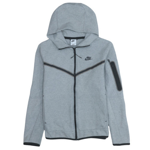 Nike Men's Grey Full Zip Hoodie Size S Lightweight Sportswear