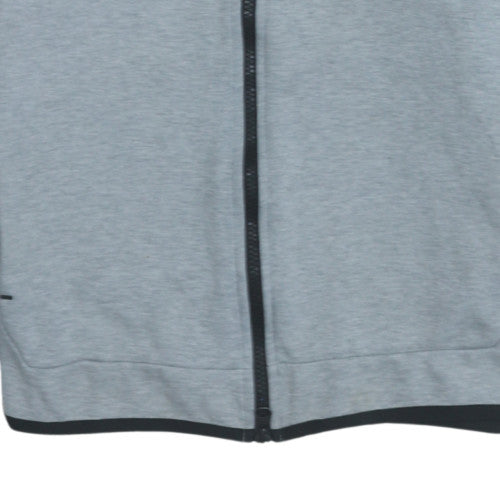 Nike Men's Grey Full Zip Hoodie Size S Lightweight Sportswear