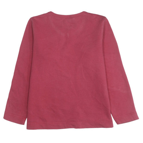 Adidas Women’s Red V-Neck Pullover Sweatshirt Size M Cotton