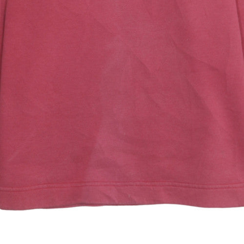 Adidas Women’s Red V-Neck Pullover Sweatshirt Size M Cotton