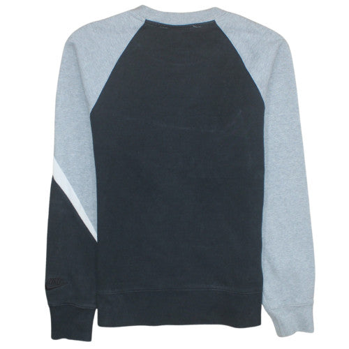 Nike Men's Grey Crew Neck Pullover Sweatshirt M Sports Logo