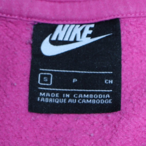 Nike Women's Pink Pullover Hoodie Size S Cotton Blend