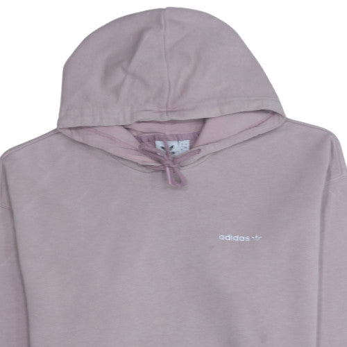 Adidas Women’s Mauve Pullover Hoodie Size 12 Cotton Blend
