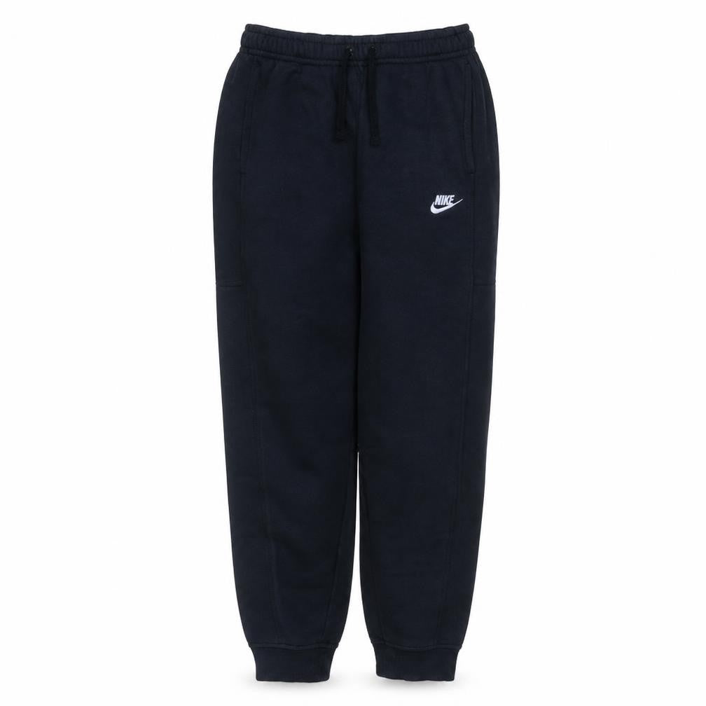 Front view of Nike Men's Black Fleece Sweatpants Joggers M Regular Fit