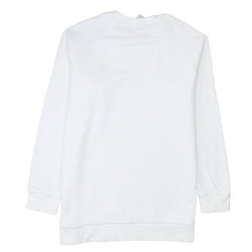 Adidas Men’s White XL Crew Neck Pullover Sweatshirt Logo Lightweight