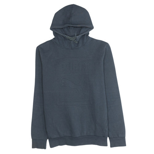 Puma Men's Blue Pullover Hoodie M Regular Fit Sportswear