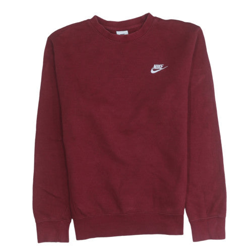Nike Men's Red Crew Neck Pullover Sweatshirt XS