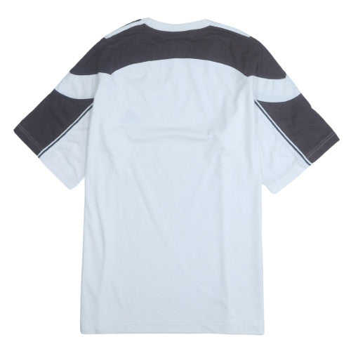 Adidas Men's White and Black Short Sleeve Crew Neck Sports T-Shirt Size L
