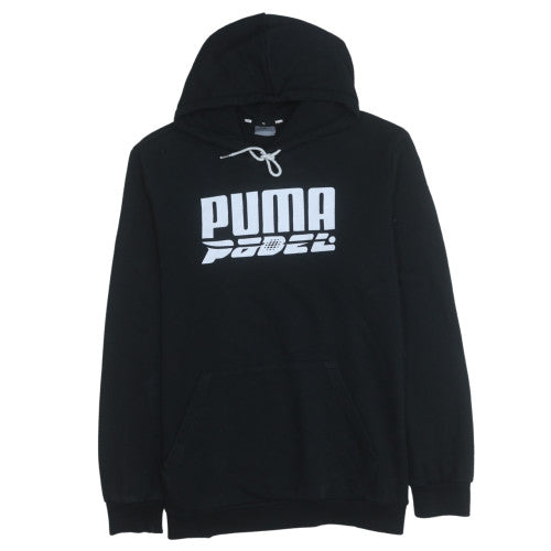 Puma Men's Black Pullover Hoodie L Fleece Sportswear