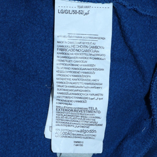 Under Armour Mens Blue Pullover Hoodie L Logo Fleece Sportswear