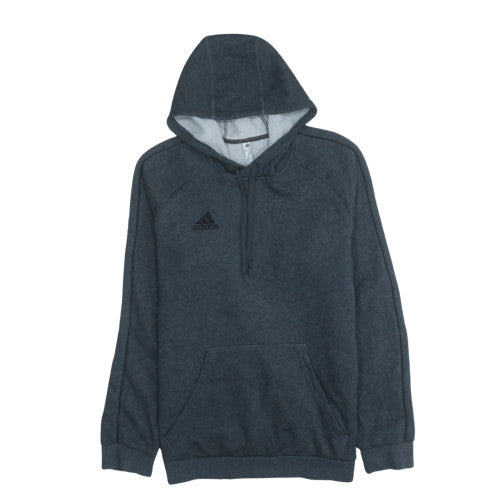 Adidas Men's Grey Pullover Hoodie Size M Sports Fleece