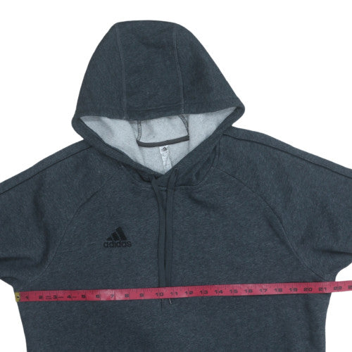 Adidas Men's Grey Pullover Hoodie Size M Sports Fleece