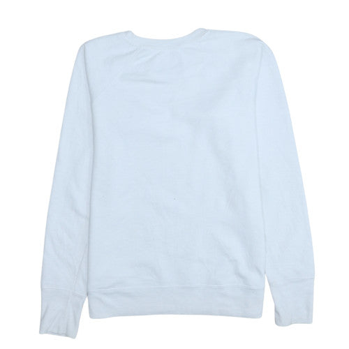Champion Womens White Small Crew Neck Pullover Sweatshirt