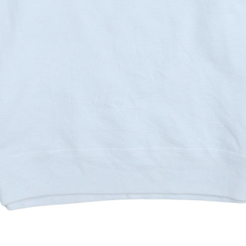 Champion Womens White Small Crew Neck Pullover Sweatshirt