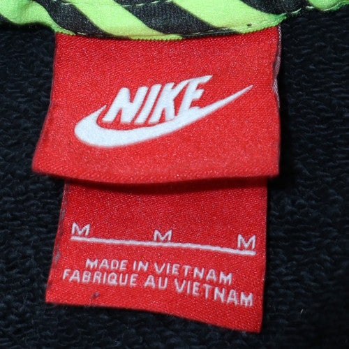 Nike Men's Black Track & Field Sweatshirt M Pullover Zip Sports Fleece