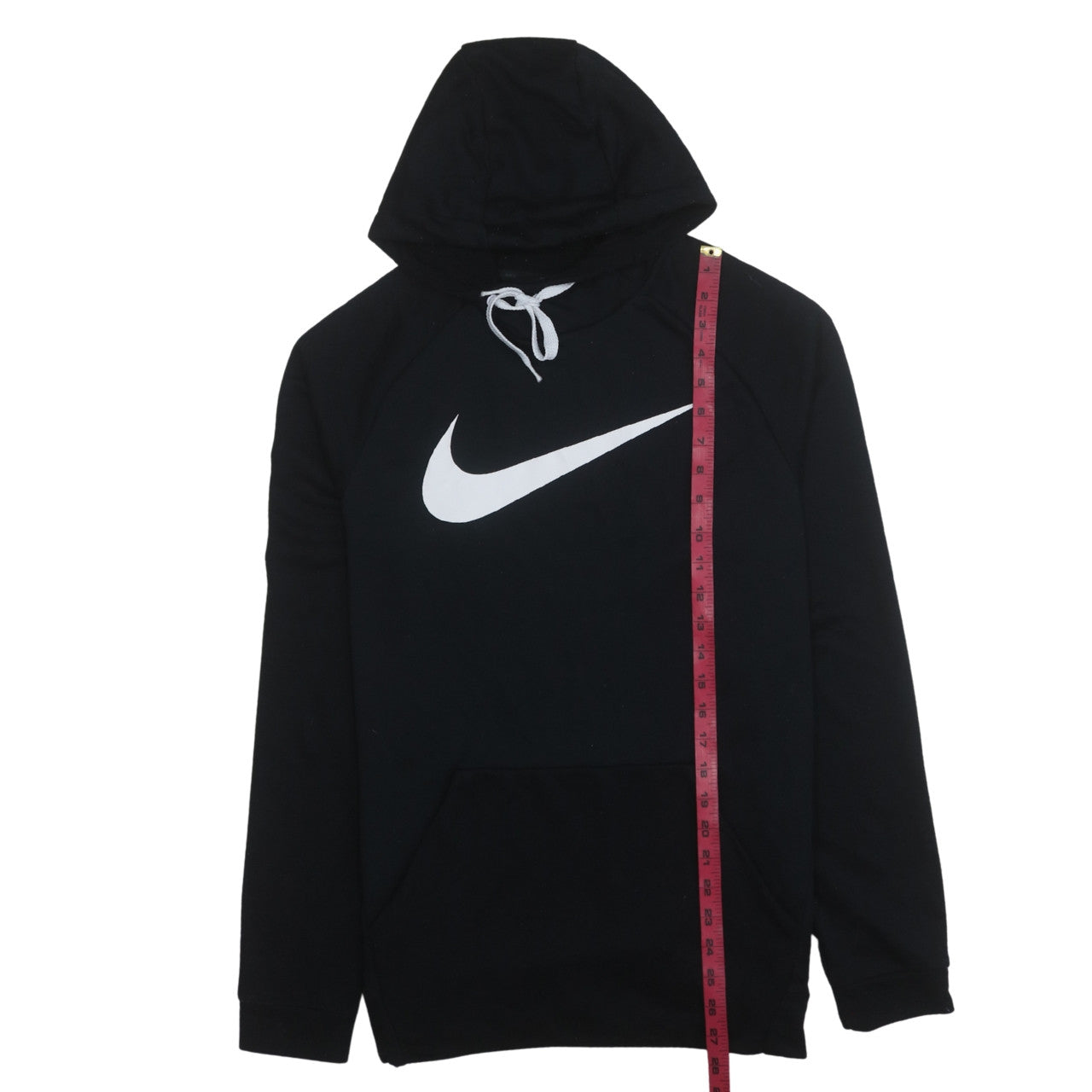 Nike Men Black Pullover Hoodie Medium Dri-FIT Sports Fleece